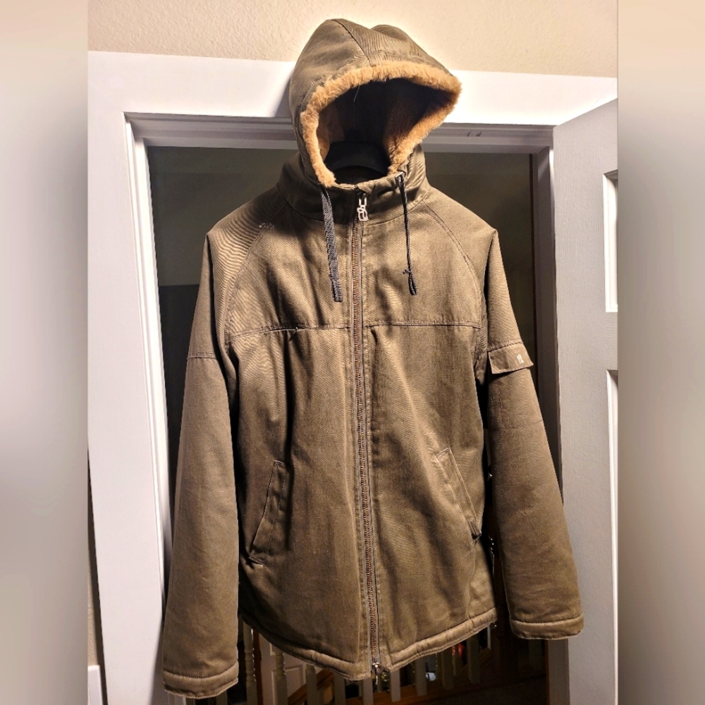 Hemp sherpa lined heavy jacket